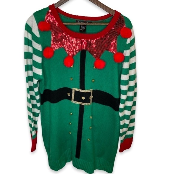 Ugly Christmas Sweater … Sweater dress - Picture 2 of 6